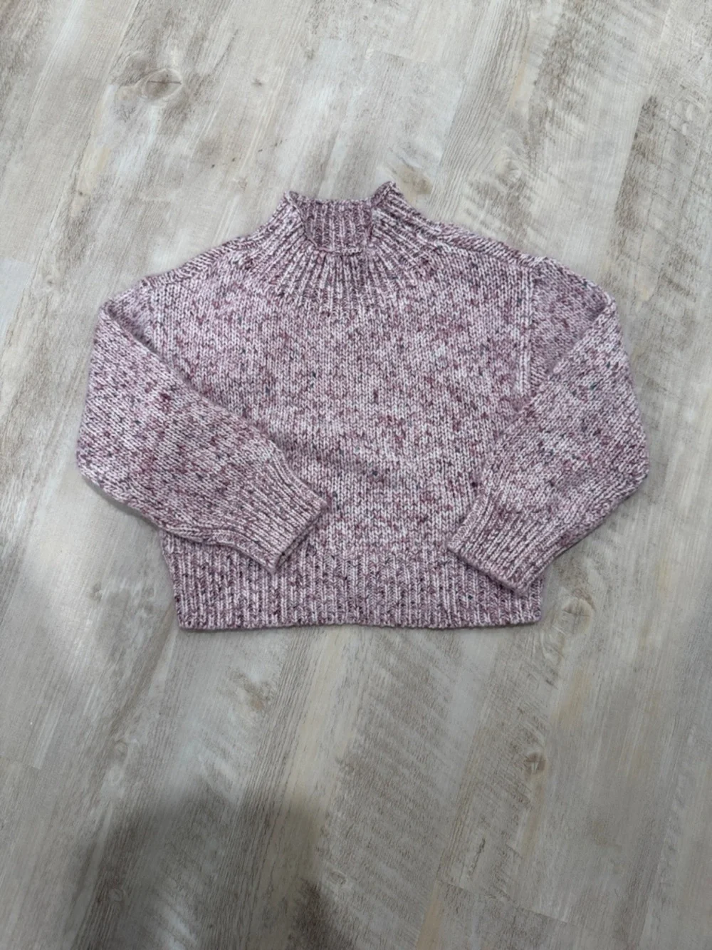 OshKosh B'gosh Pink Marled Mock Neck Sweater